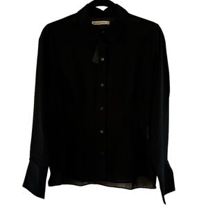 Abercrombie & Fitch | Sheer Black Button Shirt